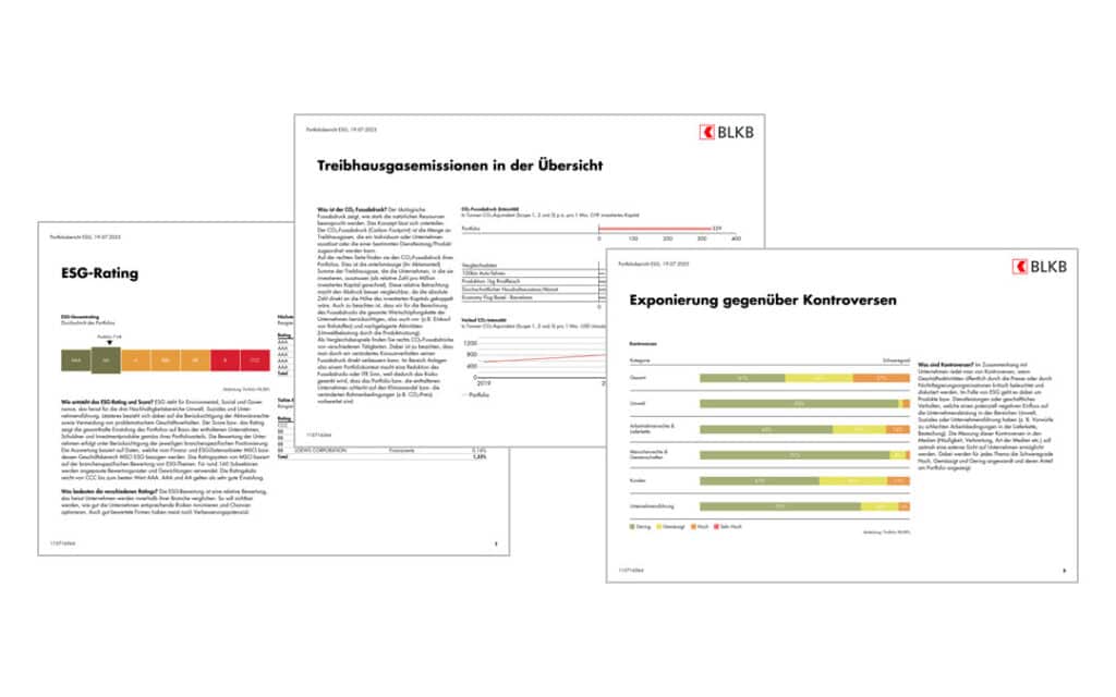 ESG Reporting Basellandschaftliche Kantonalbank