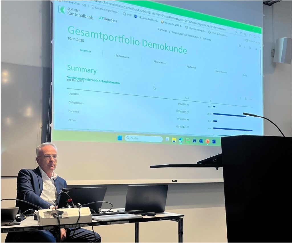 Einblick in die Reporting-Plattform Kompass